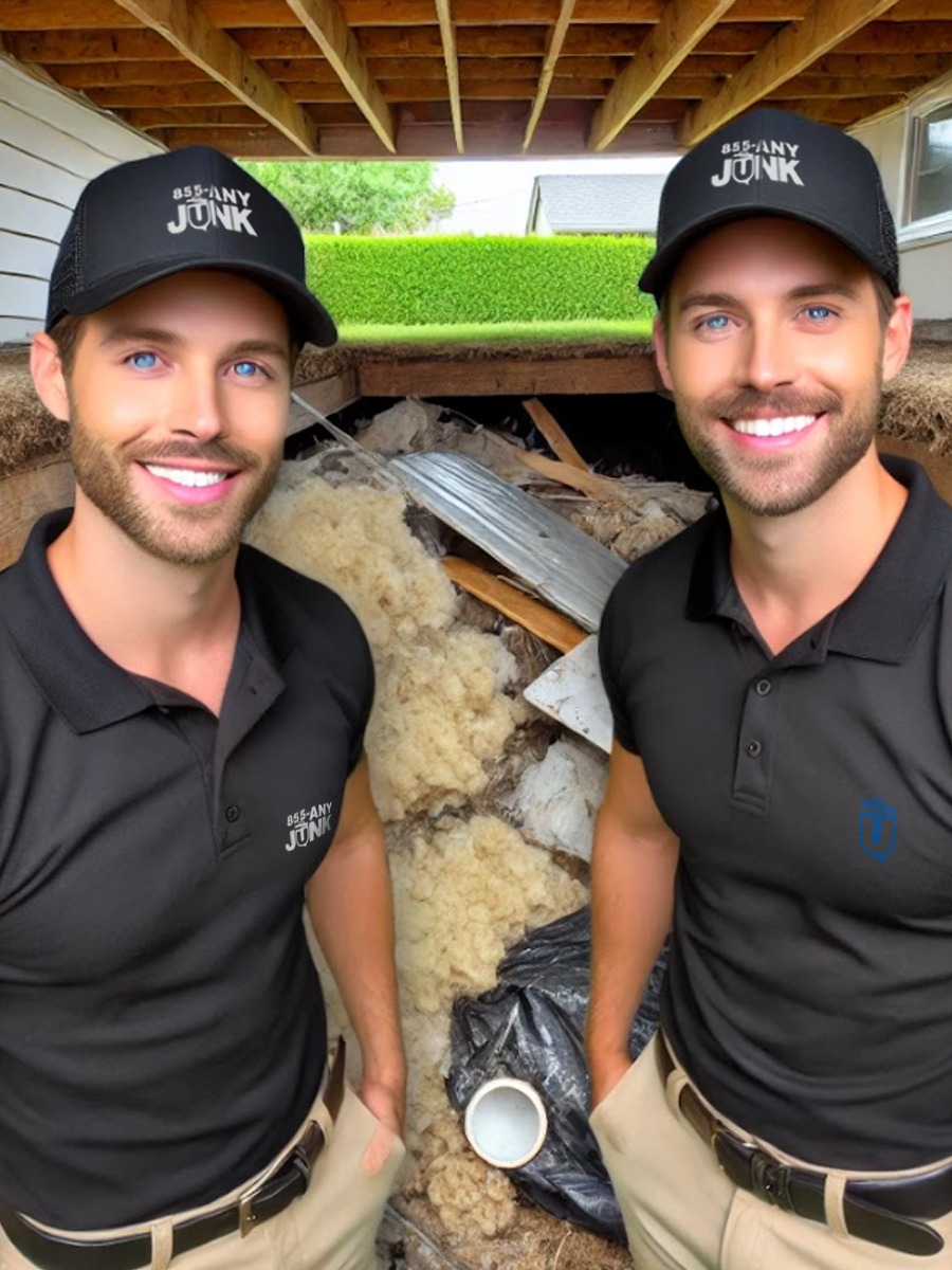 Eco-friendly crawl space cleanup and insulation services by 855-ANY-JUNK.